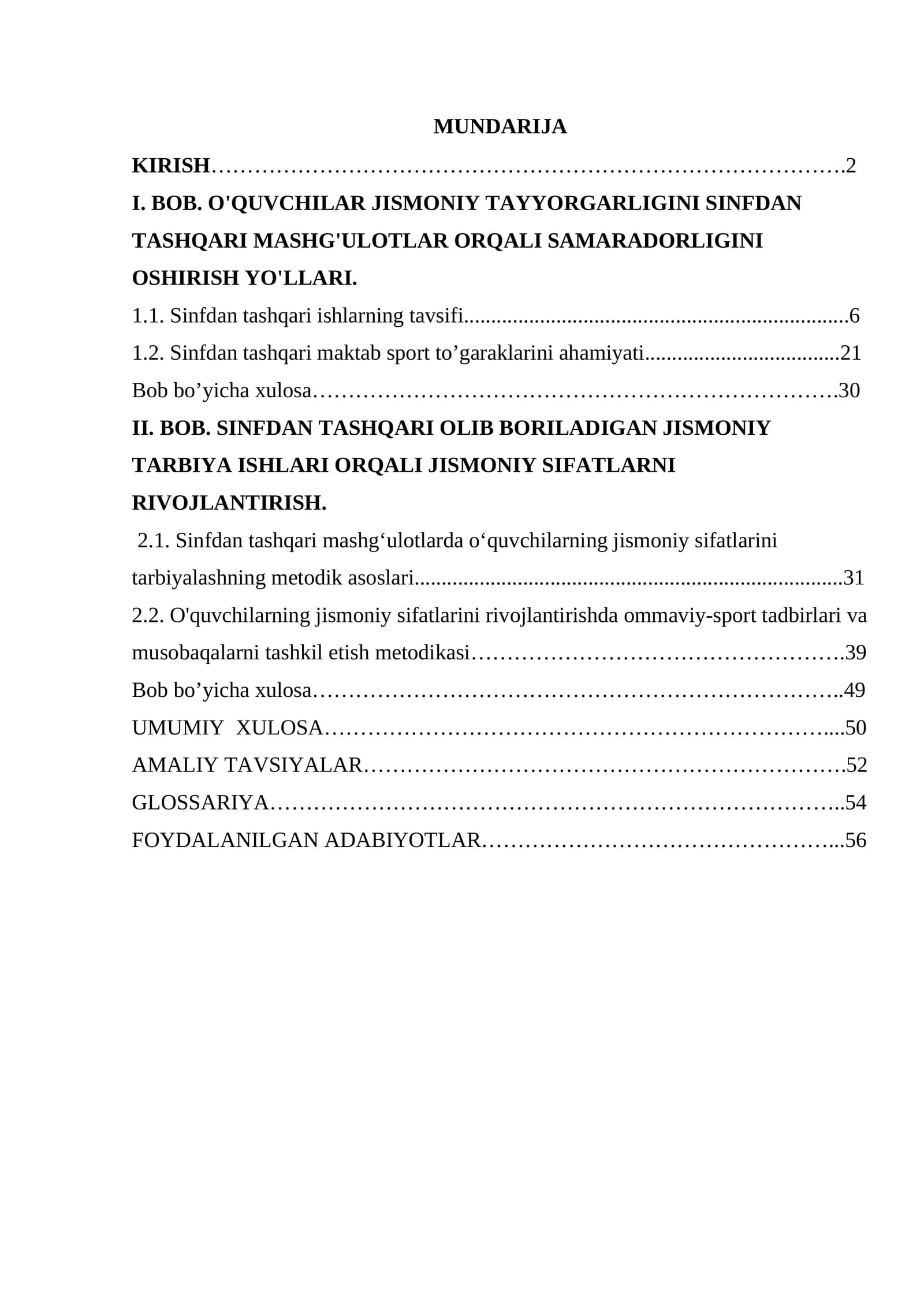 Sinfdan tashqari mashgʻulotlar orqali yuqori sinf oʻquvchilarining jismoniy sifatlarini rivojlantirish