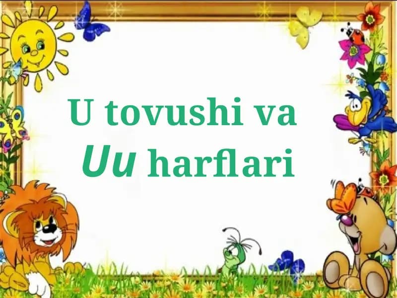 U tovushi va Uu harflari