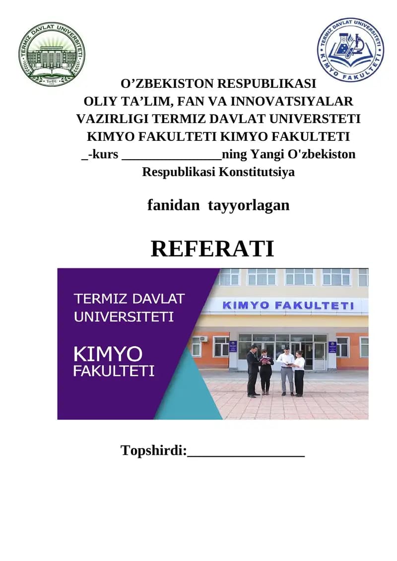 KONSTITUTSIYAVIY ISLOHOTLAR HAMDA ULARNING MAZMUN-MOHIYATI