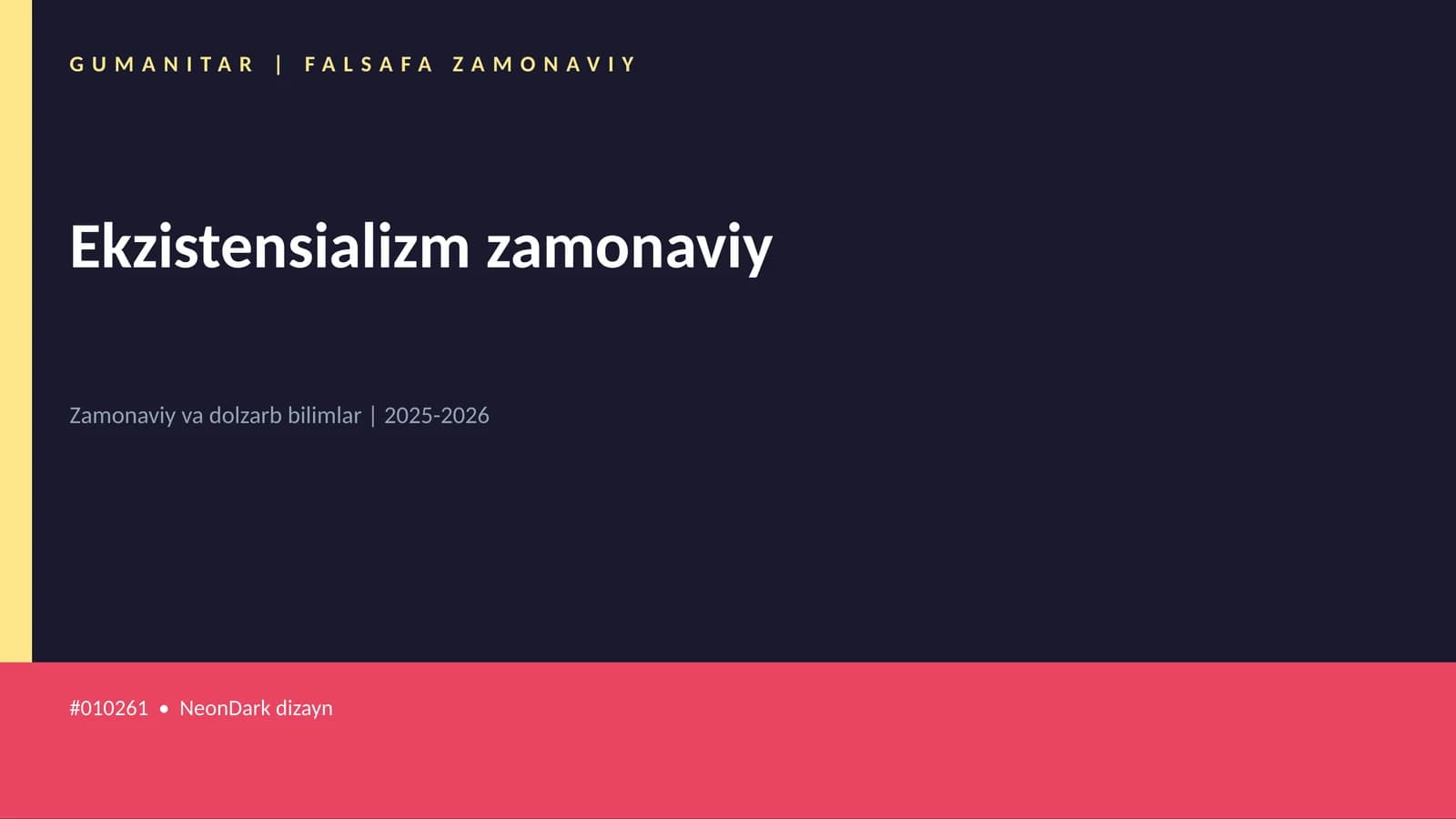Ekzistensializm zamonaviy