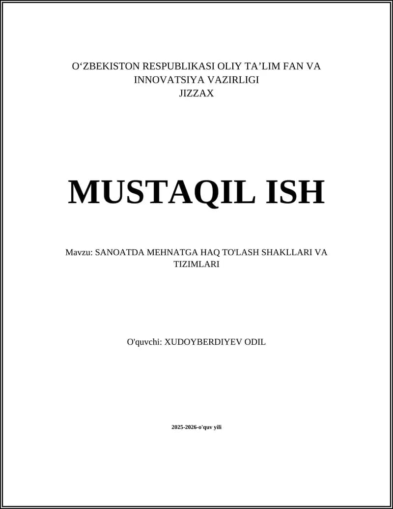 Vaqtga asoslangan ish haqi