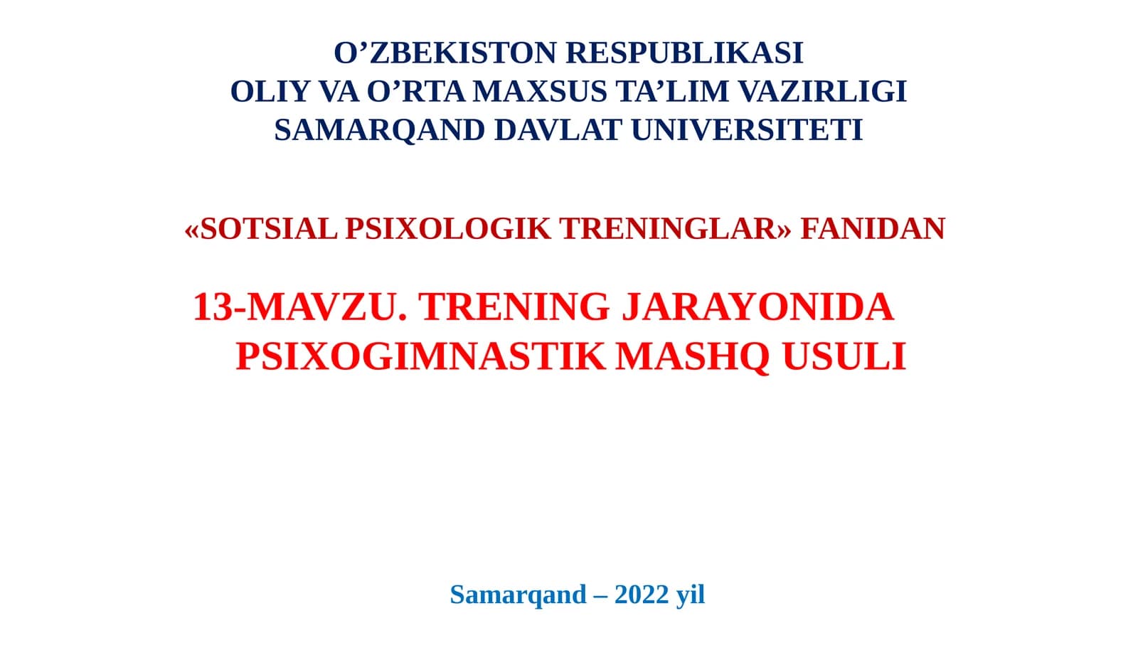 Psixogimnastikmashq usuli