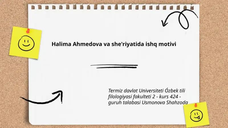 Halima Ahmedova va she'riyatida ishq motivi