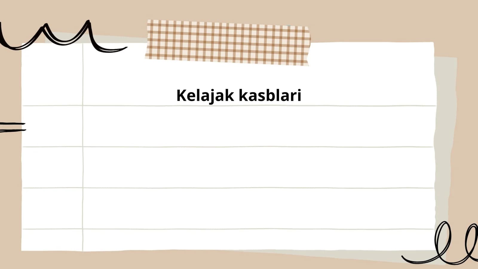 Kelajak kasblari