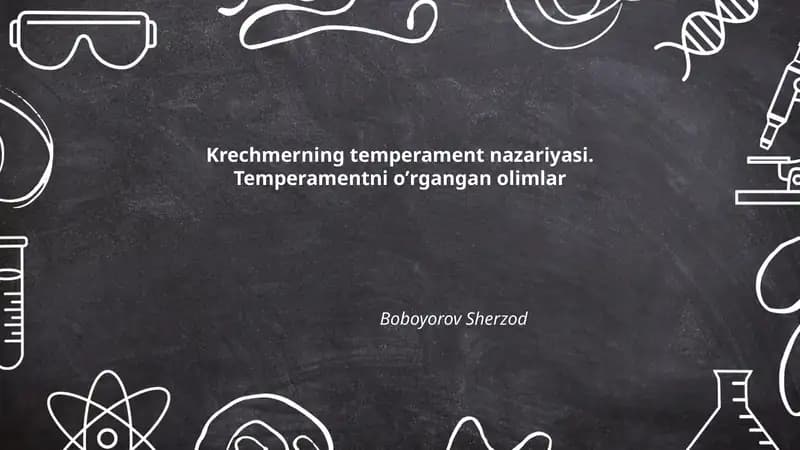 Krechmerning temperament nazariyasi