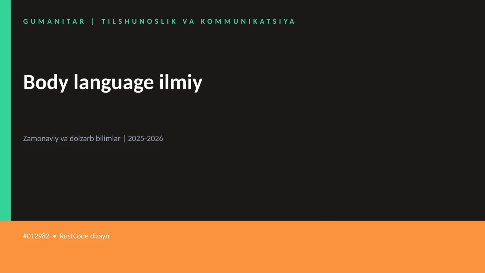 Body language ilmiy