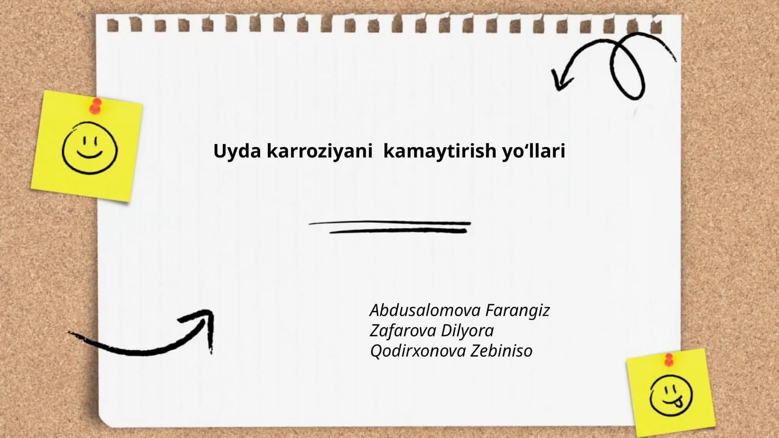 Uyda karroziyani kamaytirish yoʻllari