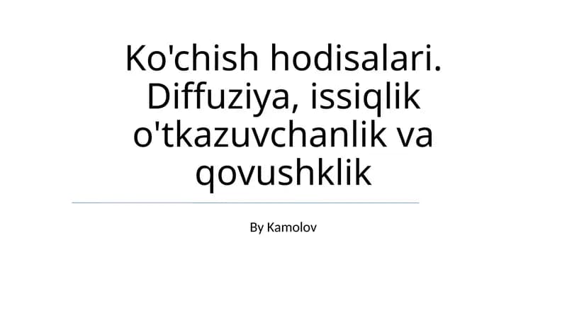Ko'chish hodisalari