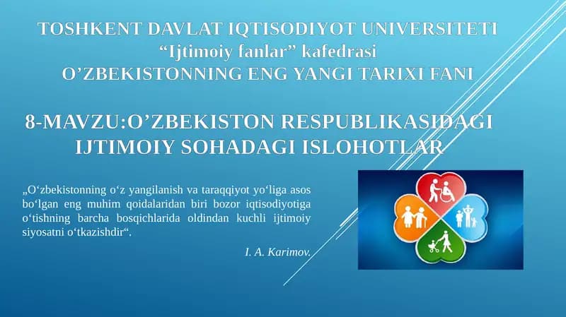 O’zbekistonning eng yangi tarixi fan