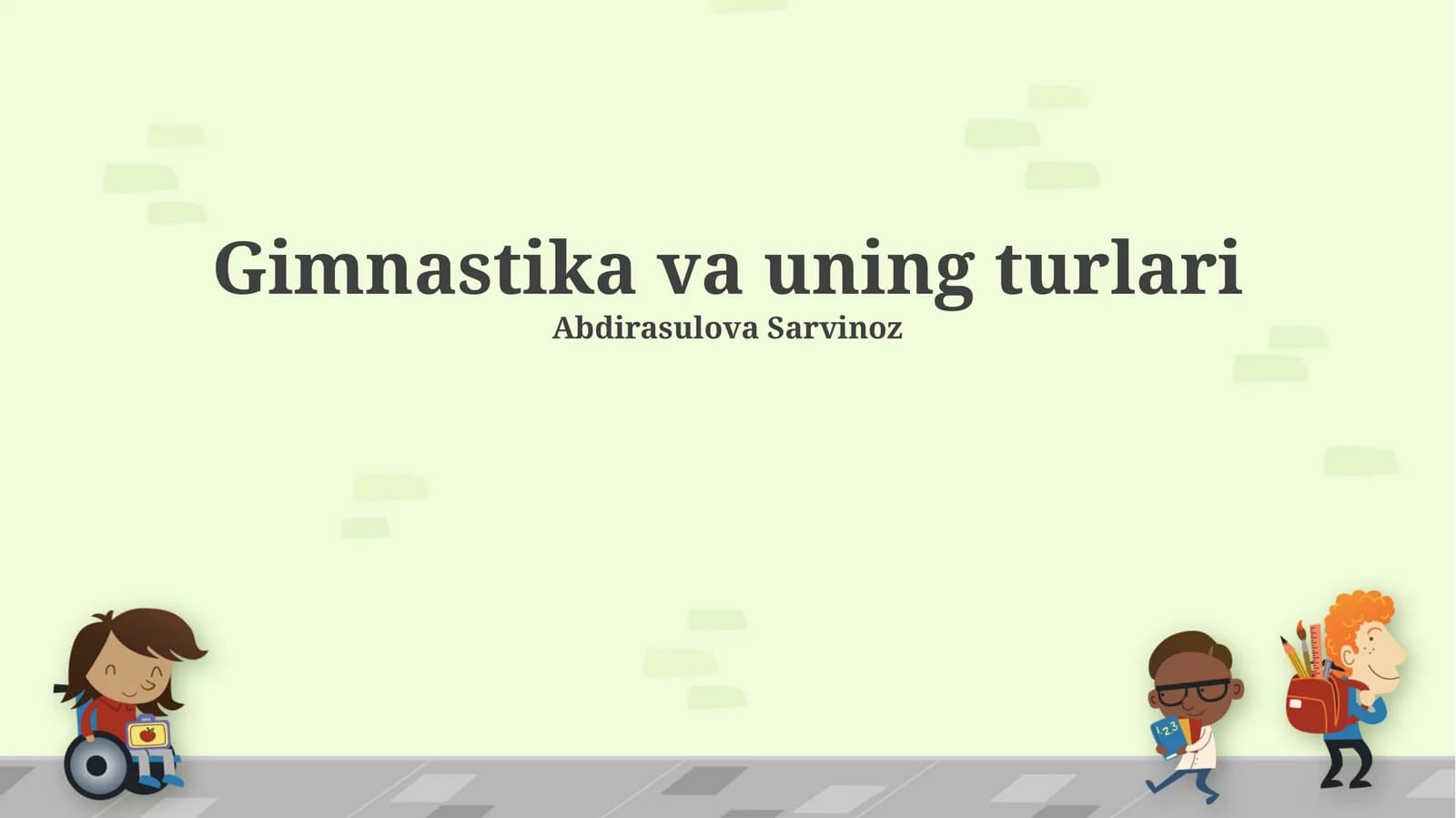 Gimnastika va uning turlari