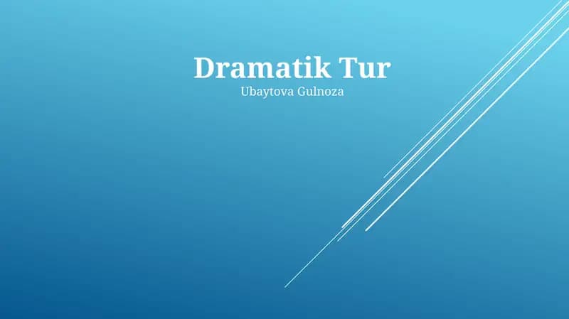 Dramatik Tur