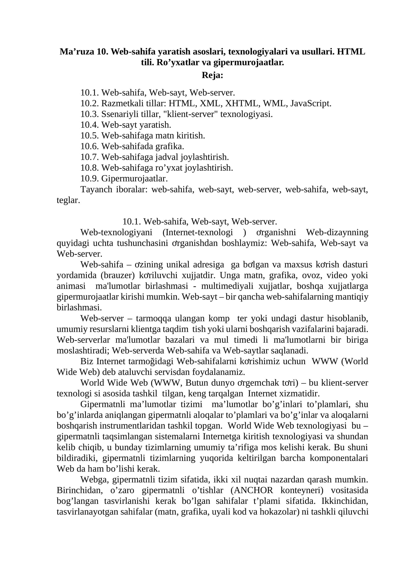 Web-dizaynning asoslari