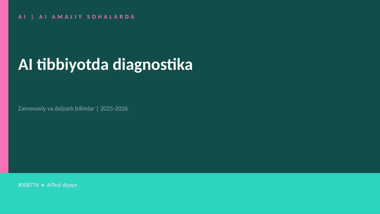 AI tibbiyotda diagnostika