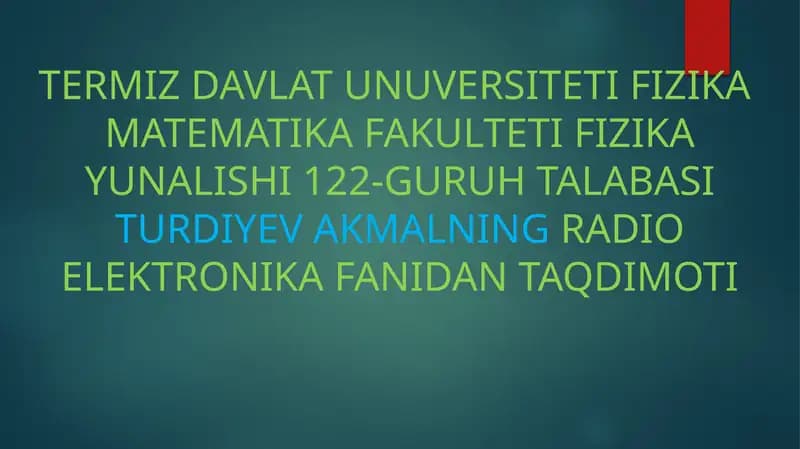 Tiranzistorlar