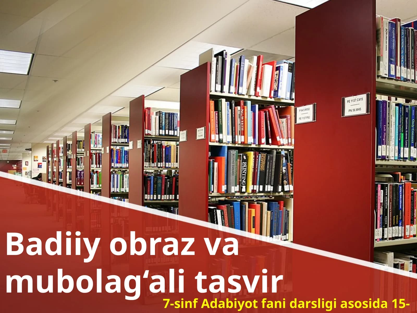 7-sinf Badiiy obraz va mubolag'ali tasvir dars ishlanma