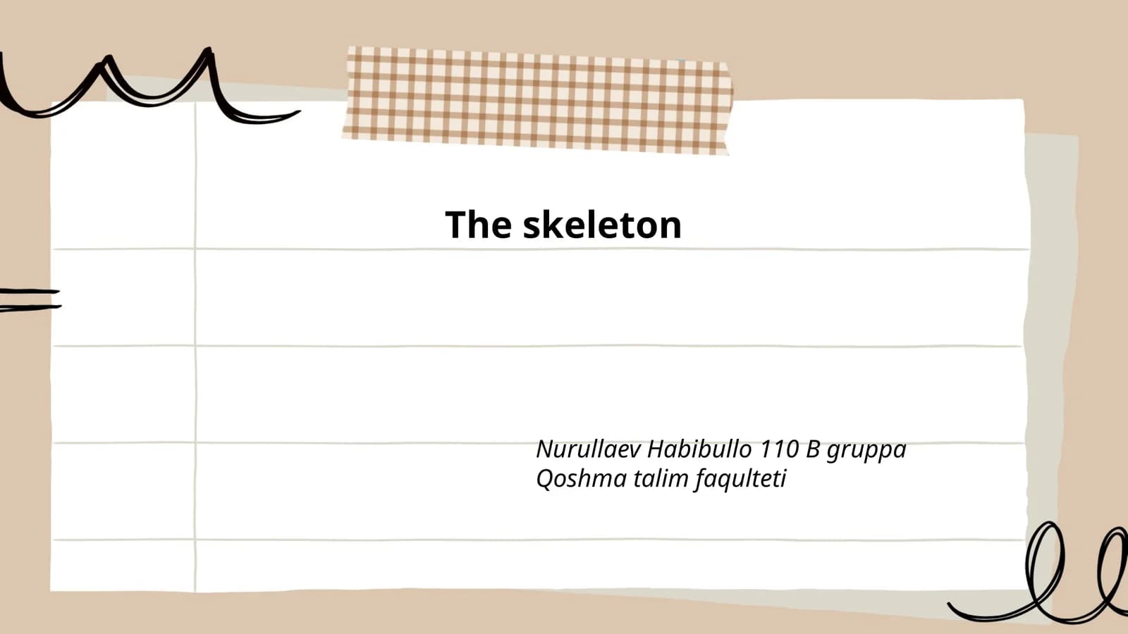 Skeleton Model