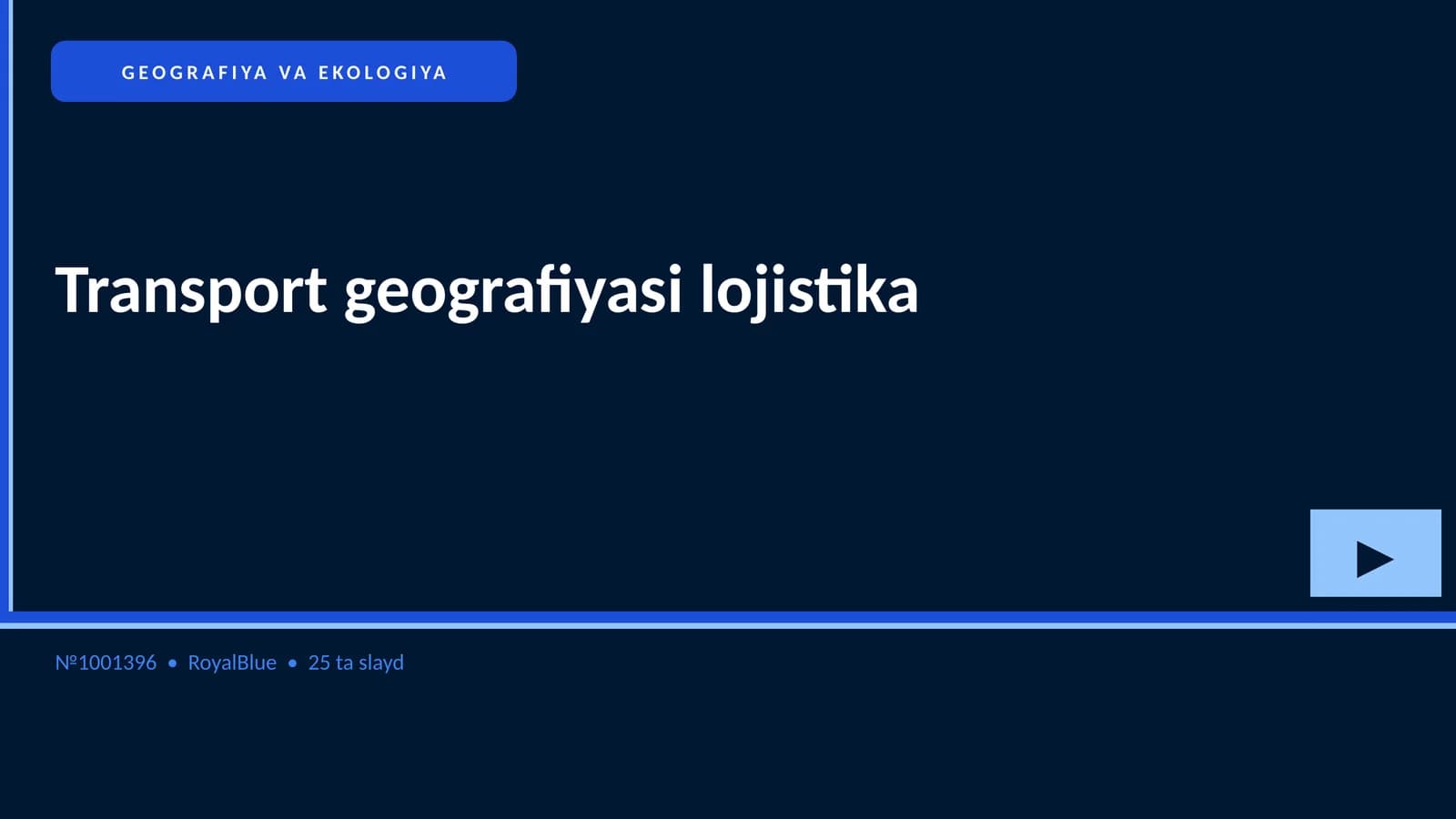 Transport geografiyasi lojistika