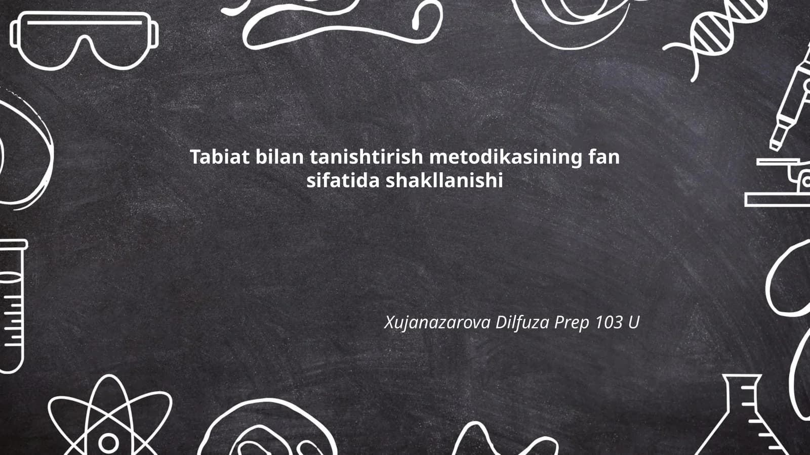 Tabiat bilan tanishtirish metodikasining fan sifatida shakllanishi