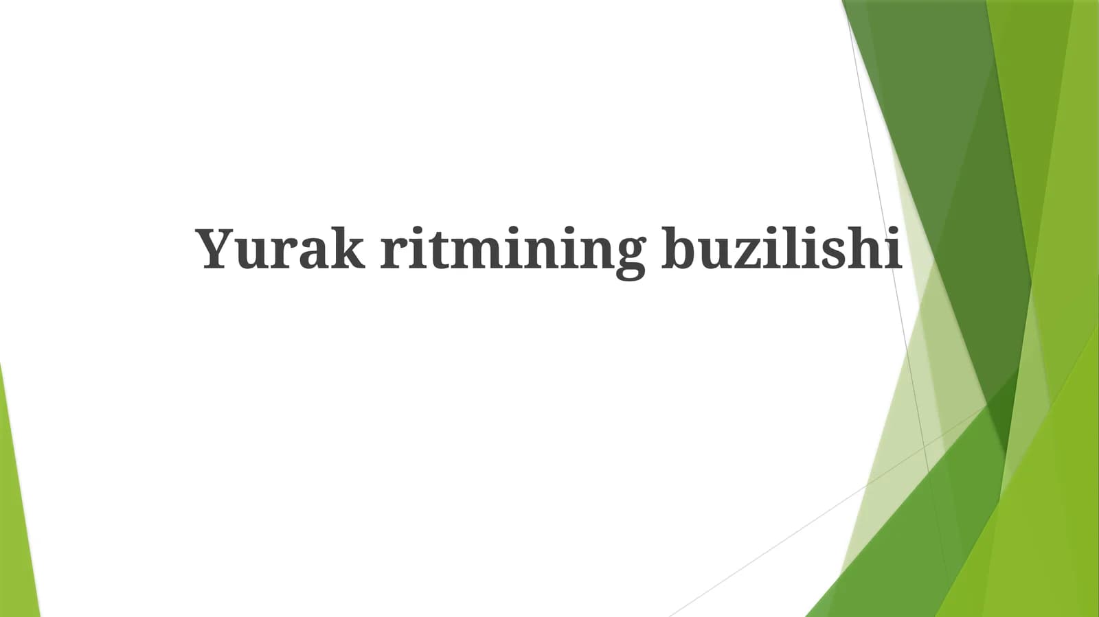 Yurakritminingbuzilishi