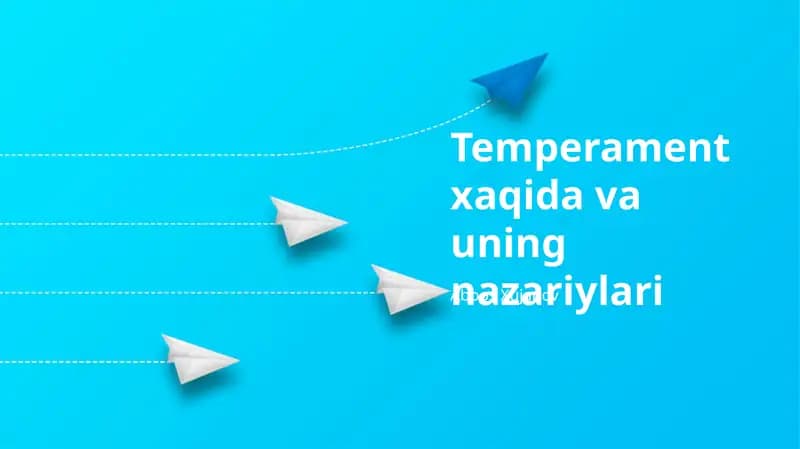 Temperament xaqida va uning nazariylari