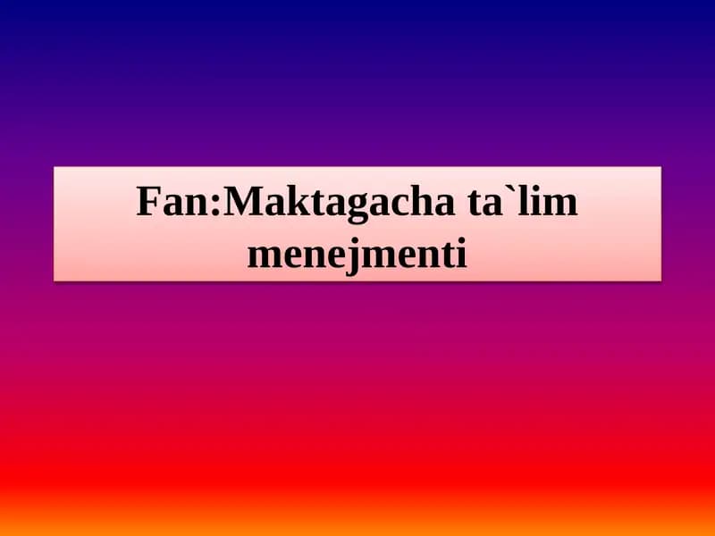Nazorat qilishning maqsadi va vazifalari