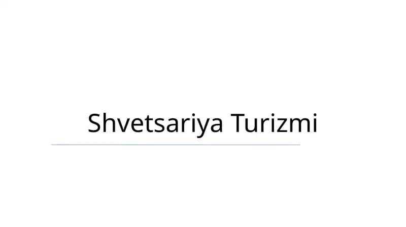 Shvetsariya Turizmi