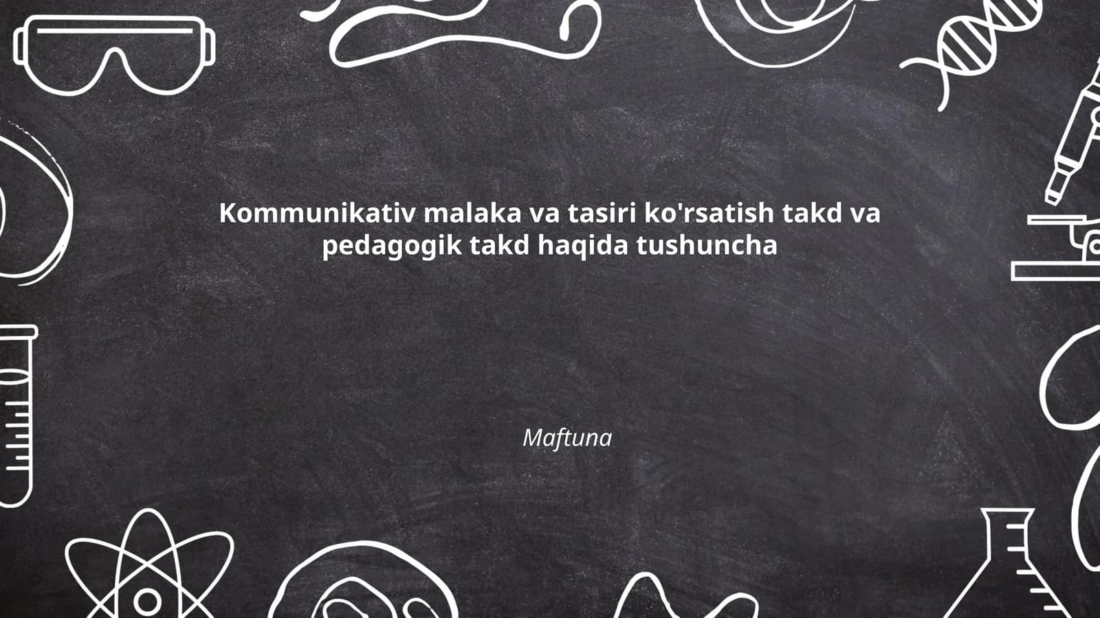 Kommunikativ malaka va tasiri ko'rsatish takd va pedagogik takd haqida tushuncha