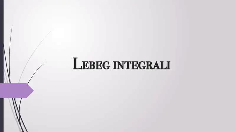 Lebeg integrali