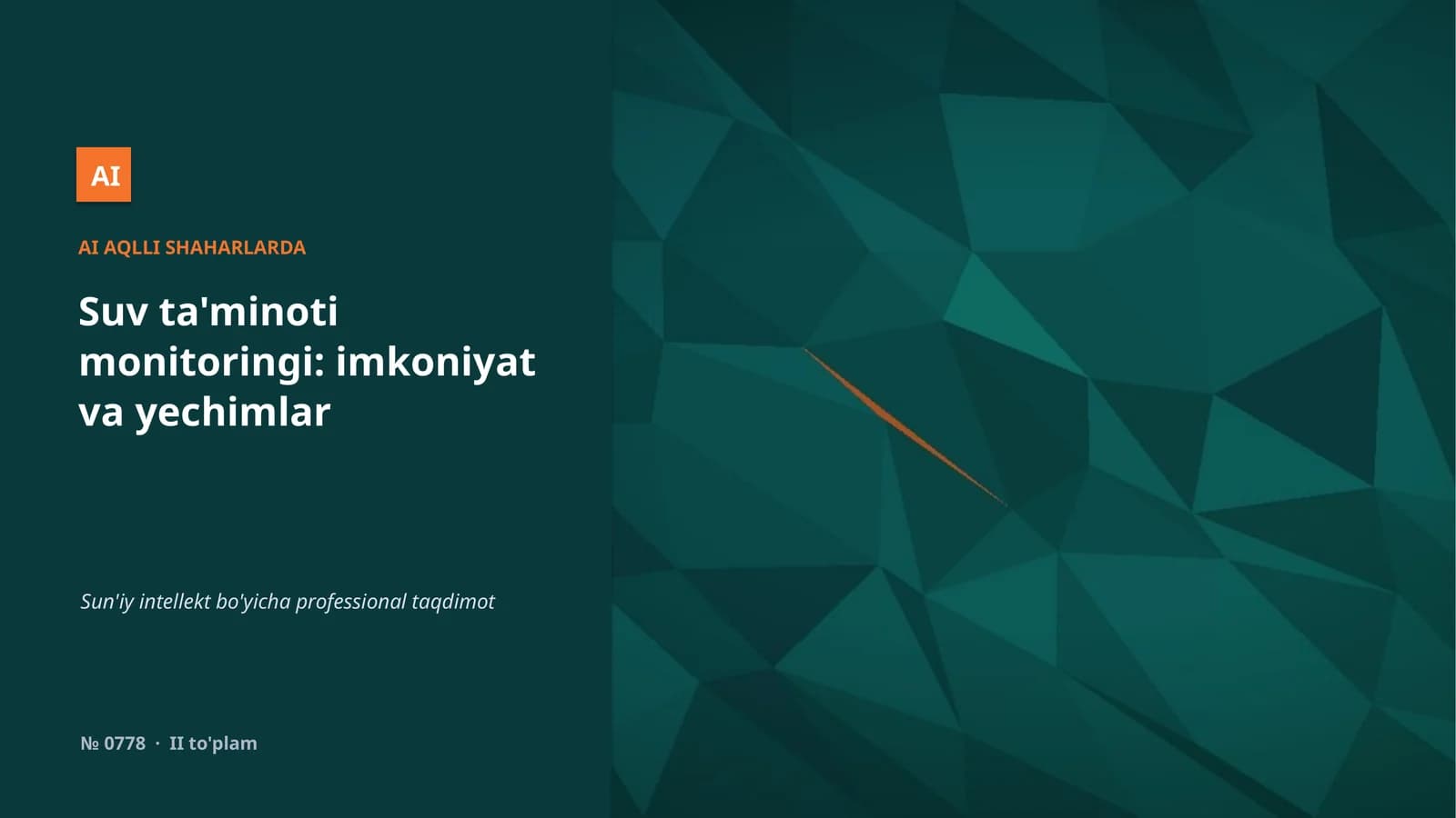 AI AQLLI SHAHARLARDA