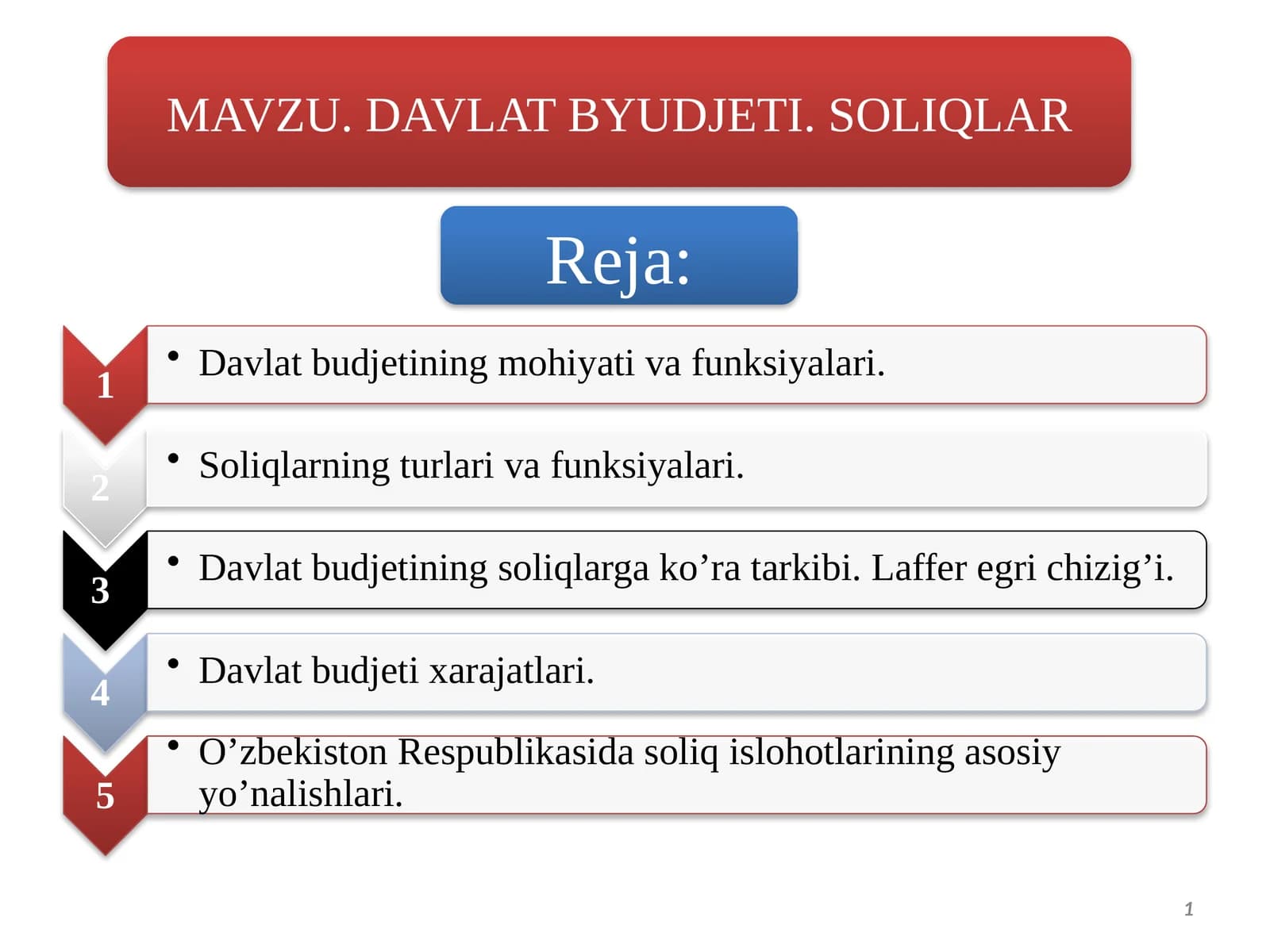 Davlat budjetining mohiyati va funksiyalari