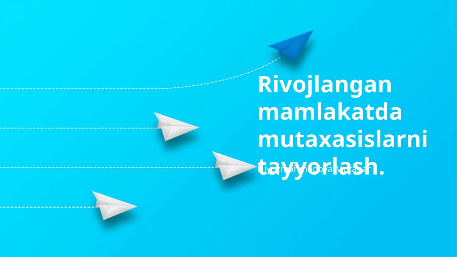 Malakali Mutaxassislarni Tayyorlashning Zamonaviy Usullari