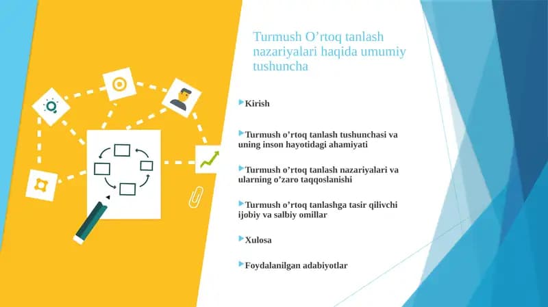 Turmush O’rtoq tanlash nazariyalari haqida umumiy tushuncha