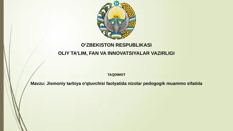 Jismoniy tarbiya o'qituvchisining faoliyatidagi konfliktlar: sabablari va turlari