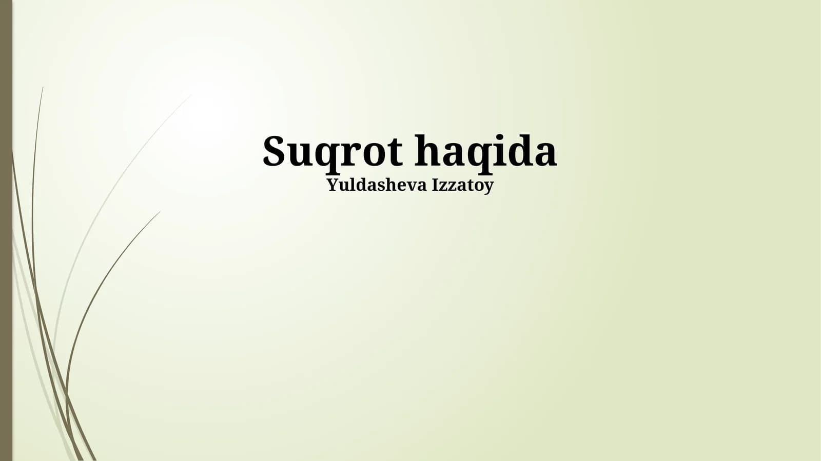 Sokratning Hayoti