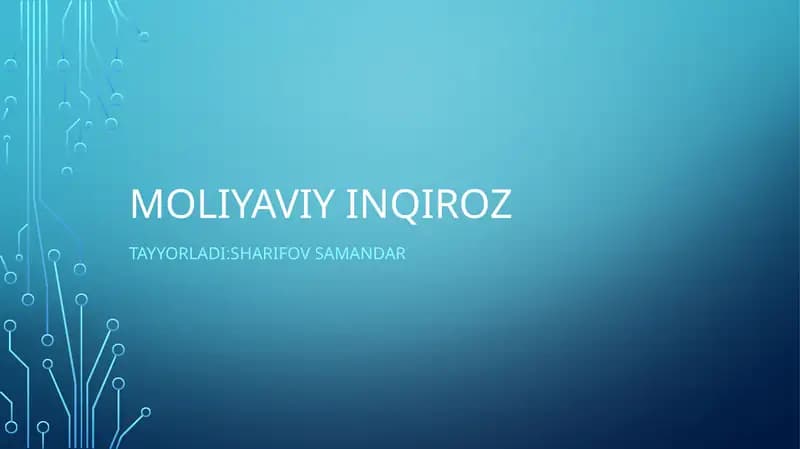 Moliyaviy inqiroz