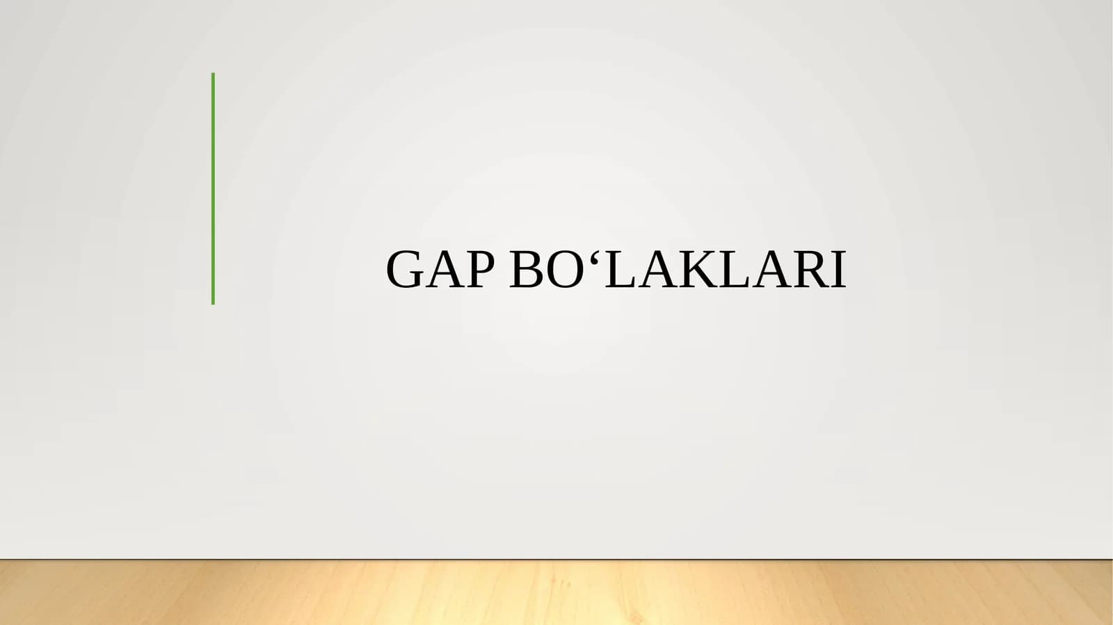 GAP BO‘LAKLARI