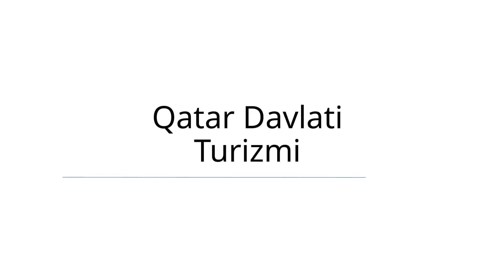 Qatar Davlati Turizmi