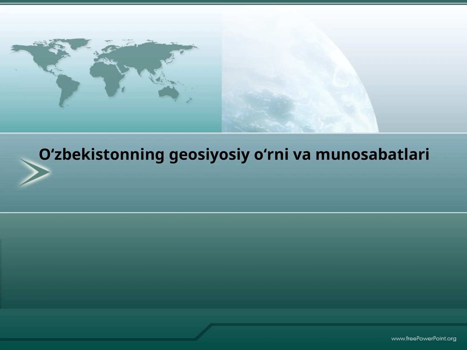 O‘zbekistonning geosiyosiy o‘rni va munosabatlari