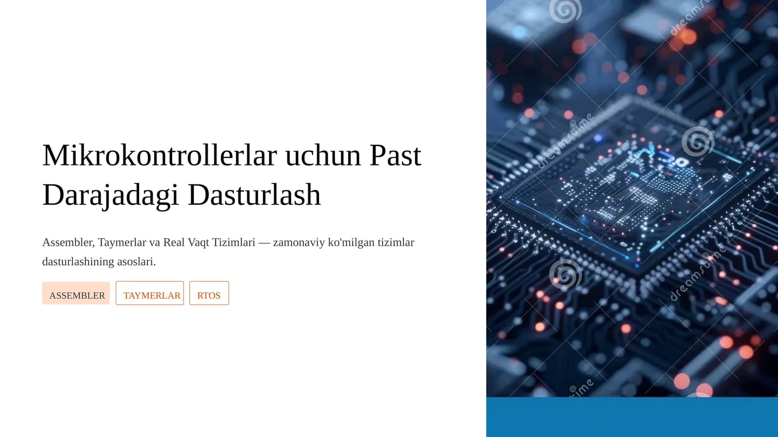 Mikrokontrollerlar uchun Past Darajadagi Dasturlash