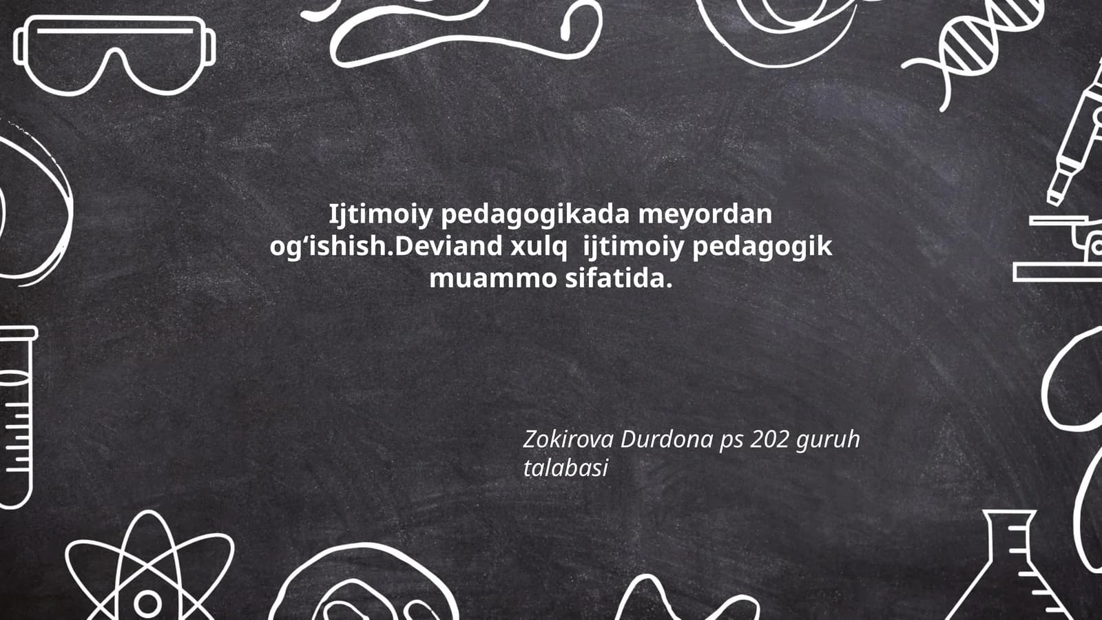 Ijtimoiy pedagogikada meyordan ogʻishish
