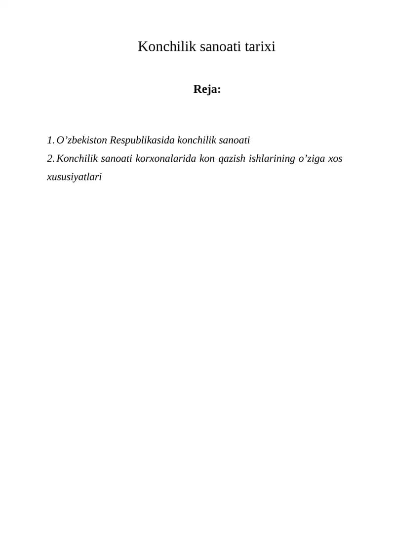 Konchilik sanoati tarixi