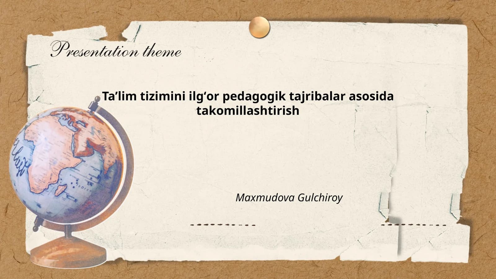Zamonaviy pedagogik texnologiyalarni ta’lim tizimiga joriy etish