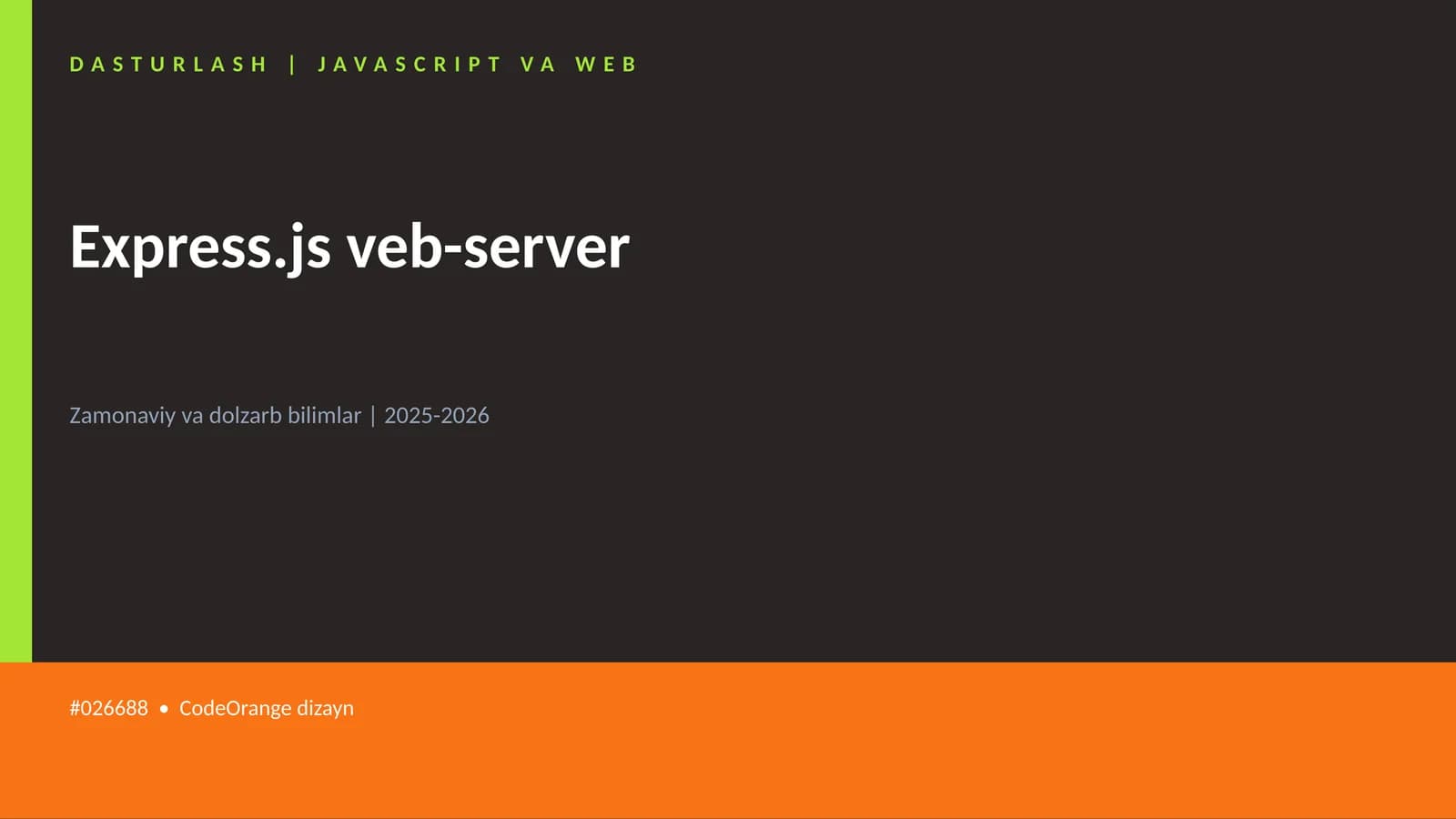 Express.js veb-server