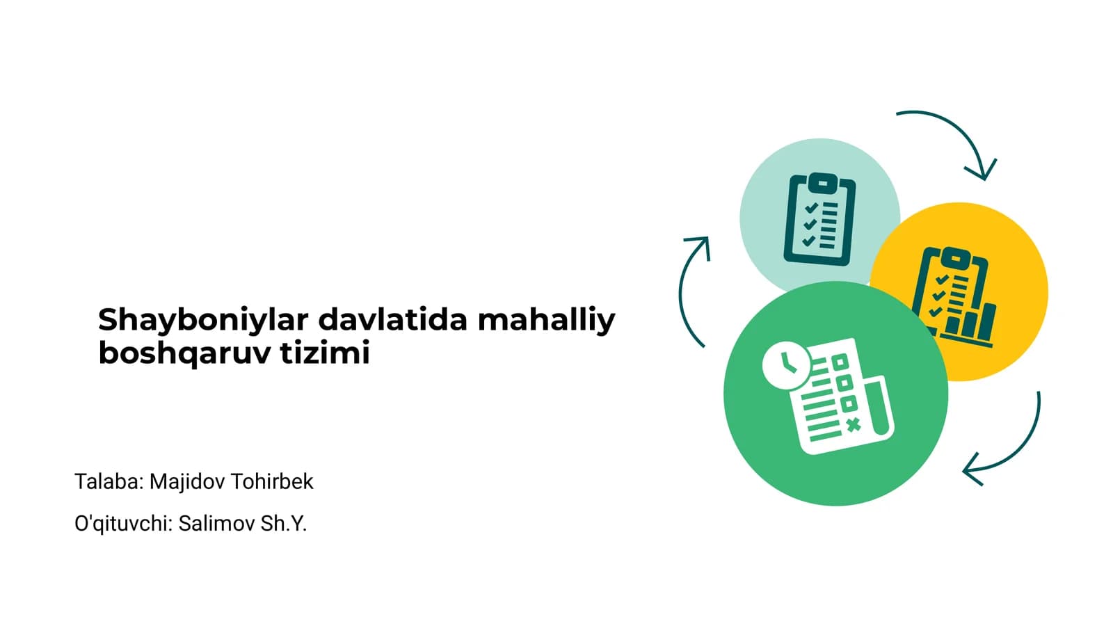Shayboniylar davlatida mahalliy boshqaruv tizimi