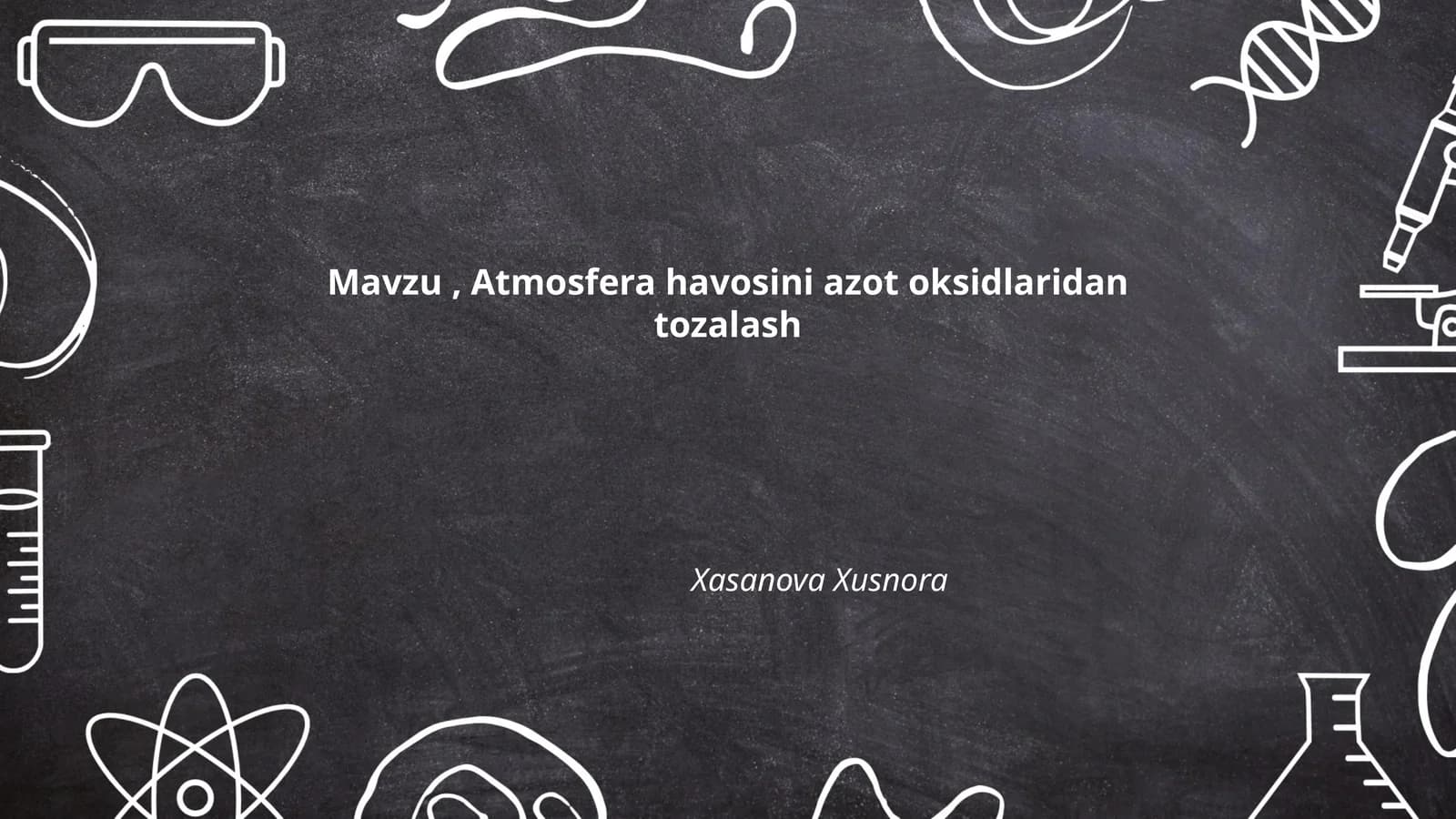 Atmosfera havosini azot oksidlaridan tozalash