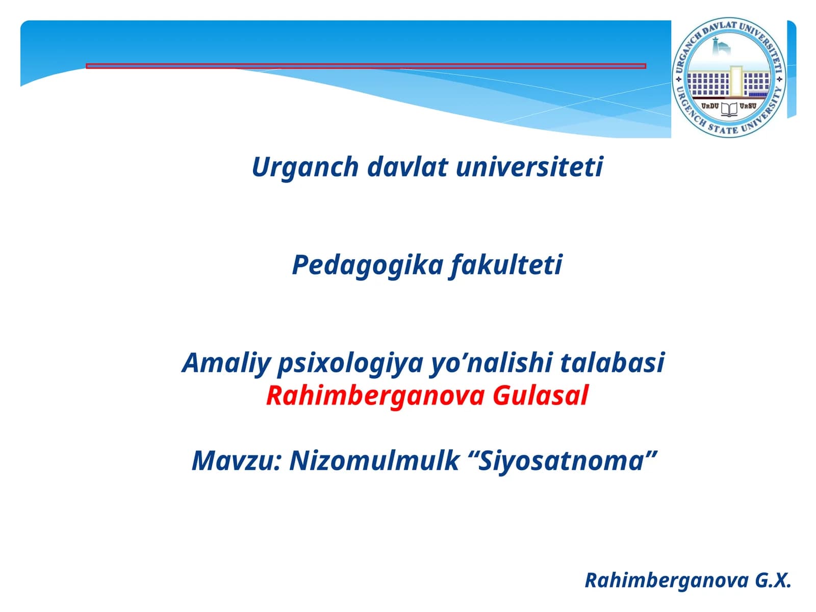 Nizomulmulk “Siyosatnoma”