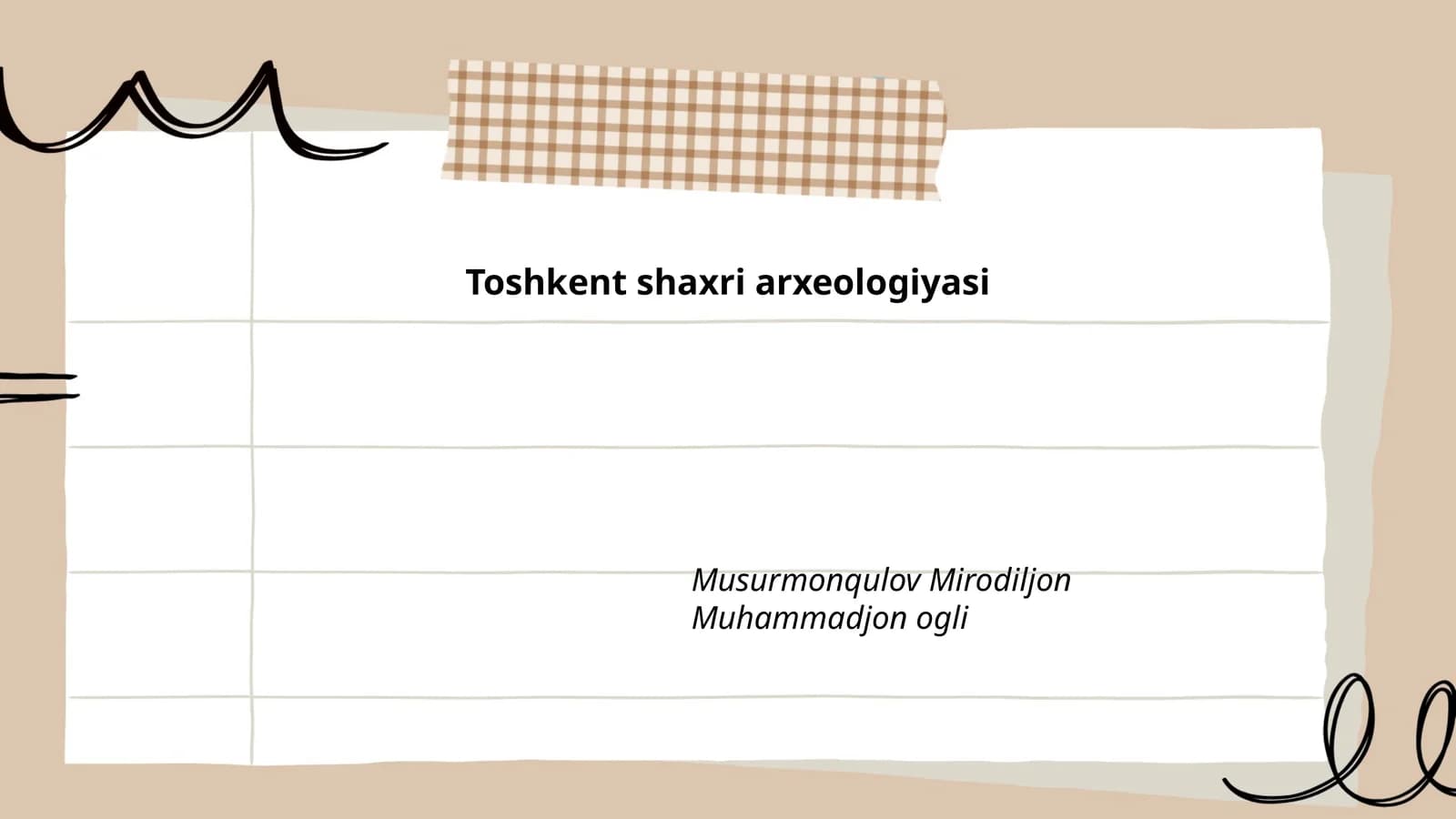 Toshkent shaxri arxeologiyasi