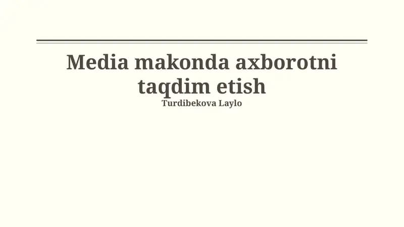 Ommaviy axborot vositalari: ta'rif, turlari va tarqatish usullari
