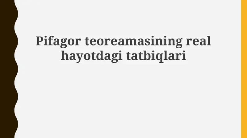 Pifagor teoremasi