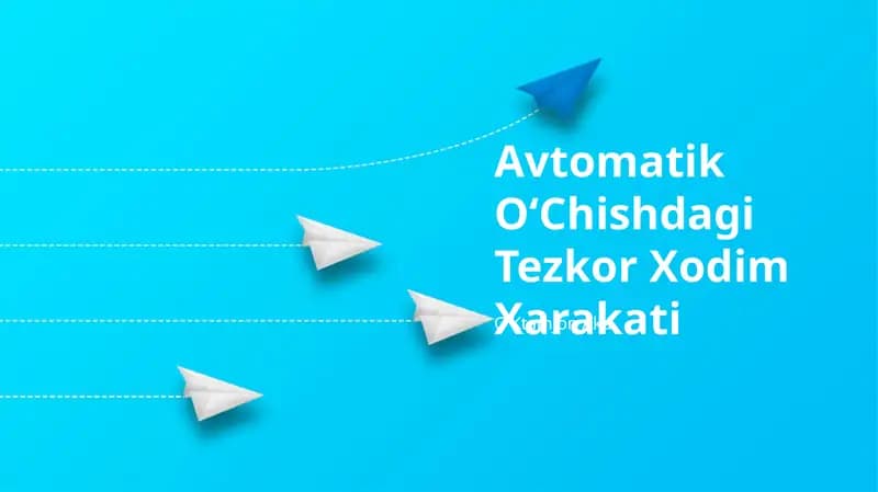 Avtomatik OʻChishdagi Tezkor Xodim Xarakati